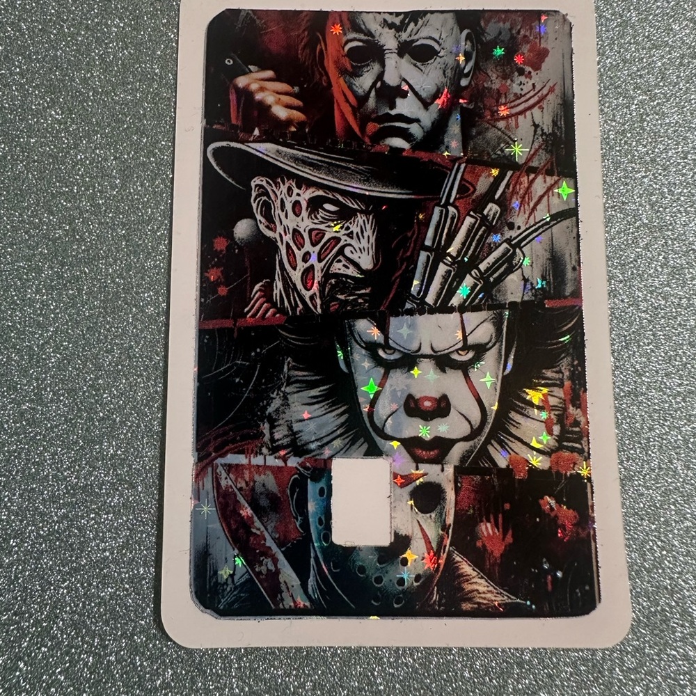 Horror Movie Villains Credit Card Skin
